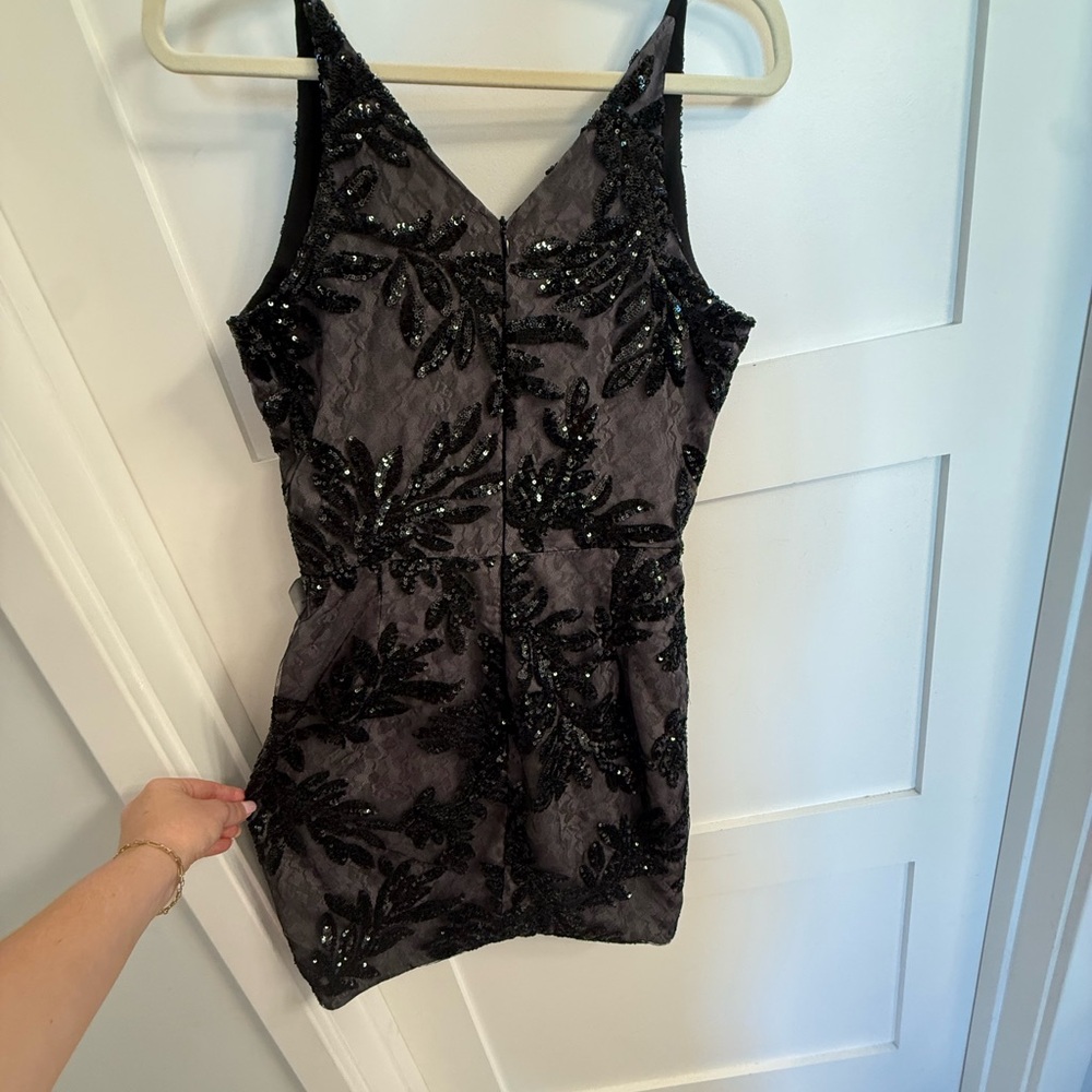 Dress the Population Black Sequin Mini Dress - Picture 2 of 4